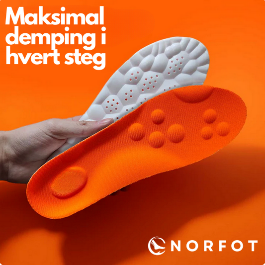 Innleggssåler med demping